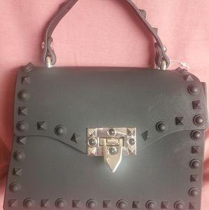 Matte Black top handle Bag